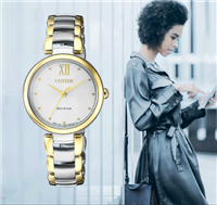 Armbanduhr Citizen Dame Elegance Eco Drive in Stahl EM0534-80A - EM0534-80A